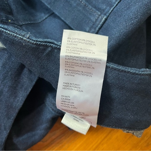 Anthropologie The Colette Denim Cropped Wide-Leg Jeans by Maeve Minimalist in 28 - Picture 8 of 14